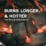 FLAREON BBQ Coconut Charcoal Shell Barbecue Briquettes (2 KG)