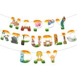 Festiko 1 Pc Happy Republic Day Banner With Ribbon, Hanging Decoration Supplies, Republic Day Celebration Supplies, Republic Day Banner Décor