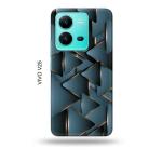 Tweakymod Printed Blocks Back Cover For Vivo V25