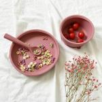 MARRON Silicone plate and bowl set