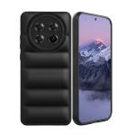 Casotec Realme 12 5G / 12x 5G Back Cover | Shockproof Puff Case | Ultimate Drop Protection | Matte Soft TPU Case for Realme 12 5G / 12x 5G (Black)