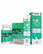 Vokin Biotech Keto Guru Tablets for weight loss 60 Tablets (Keto Guru With Keto Guru Water Soluble 20 tablets)