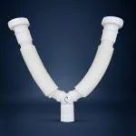 CUROVIT PVC Flexible Two in One Double Waste Pipe 1-1/4