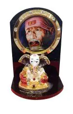 Sai Amrut Multicolor Acrylic Sai Baba Ganpati Idol