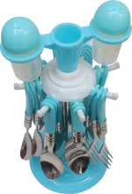 Je Export Multicolor Plastic Steel Cutlery Set Number- 1 6634