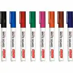 SONI OFFICE MATE Refillable Whiteboard Marker (Pack of 8) PP Box (Set of 8, Multicolor)