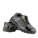ShreeArc Thunder Steel Toe and Water Resistant Men's Industrial Safety Shoes Size-8 (Black)