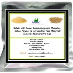 MGBN Gelatin With Cuscus GrassAndropogon MuricatusVetiver Powder Mix 2 In 1 Use For Face Mask, Hair Removal Skin Care 75 gm