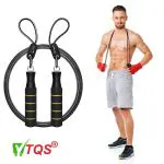 TQS Speed Skipping Rope | Jumping Rope for Kids, Men & Women Freestyle Skipping Rope