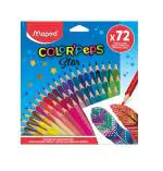 Maped Multicolor Triangular Coloured Pencils
