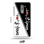Tweakymod Printed Mom Dad Back Cover for HONOR 6X