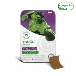 Wellbeing Nutrition Marvel Hulk Melts | Kids Vegan Algae Omega-3(EPA & DHA),Alpha GPC,Lutein| For Brain Development,Concentration,Eye & Heart Health | Strawberry Mint Flavor (30 Oral Thin Strips)