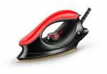 SUMMERCOOL Grihshobha 750 watt Light Weight Dry Iron | Non-stick coated soleplate | Iron Press | Quick heat up | Electric Iron Press | Opti temp technology | Shock Proof Plastic | No-Burns | Automatic shut-off (Red & Black)