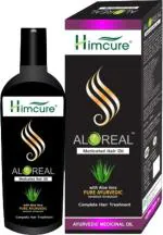 HIMCURE Organic Alorial Medicated Hair Oil Aloevera for Hair Growth Girls - 200 ml