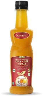 Ogreeny Apple Cider Vinegar With Mother Garlic Ginger Lemon And Honey, 350 ml (Pack Of 1)