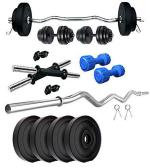 COMPASS SPORTS Dumbbell Set for Men and Women,Black (8kg) Combo Pack