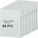 K.Kataria eshop L Folder File A4 size Transparent Clear Documents Holder Paper Holders pack of 96 pcs