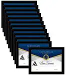 AG CRAFTS Photo Frame A4 Size For Wall Picture Frame For Home and Office Decoration (12 Set Photo Frame) (Black)