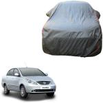 Love Me Grey Tata Manza Car Body Cover with Mirror Pockets