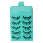 Maycreate Green Faux Mink Beauty Makeup Handmade Messy Cross Style False Eyelashes (Pack Of 10)