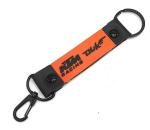 JDP Black, Orange Rubber KTM Duke PVC with Hook Keychain