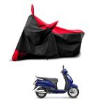 KEDIT New Suzuki Access 125 Water Resistant - UV Protection & Dust Proof Full Bike - Scooty Two Wheeler Body Cover for Suzuki Access 125 Red Patta KKB-420