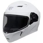 Steelbird SBA-21 GT Full Face Helmet with Clear Visor (Dashing White, Medium 580 MM)