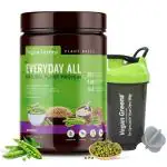 Vegan Greens Everyday All Natural Plant Protein- Clean High Protein For Everyday Fitness (500g, Unflavored) + Green Everyday Shaker