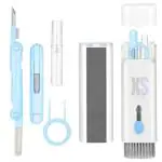 Oleander Multicolor Nylon,Silicone,Sponge 7 In 1 Multi Function Laptop Cleaning Brush Keyboard Kit Gadget Gap Duster Key Cap Puller