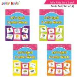 Jolly Kids Lets Spell 3-4-5-6 Letter Words Books Paperback 72 Pages by Jolly Kids (Set of 4)