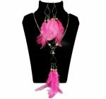 JAYA VISION ENTERPRISES Metal Chain & Real Feathers Necklace-tg30