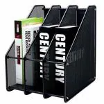 RONTENO Metal File Holder Rack Files Tray for Home Office Paper| Book Magazine (1pc, Black)