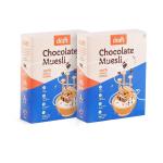 Draft 100% Dark chocolate muesli| Breakfast cereal| High Protein| Sugar Free| Pack of 2 x 100 g