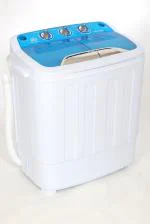 DMR Mini Twin Tub Portable Semi Automatic Washing Machine DMR 36-1288S Washing Capacity 3.6 Kg Spin Capacity 2kg Most compact Washing Machine