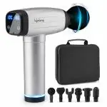 Lifelong LLGM18 Gun Massager Deep Tissue Body Massage Machine For Pain Relief| 6 Specialized Heads| 30 Speed Level Massager Machine For Full Body (1 Year Warranty, Grey)