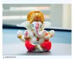 A1 EssAncial Ganesh Idol for Car Dashboard - Beatiful Ganapati Idol for Home Decor, Office Desk, Diwali Gifts Polyresin Figurine