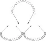 THE MAXIM Zigzag Headband For Unisex Wavy Hair Band For Boys And Girls PACK OF 5