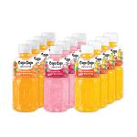 Newtreo Cojo Cojo Juice with Nata De Coco |4 x Lychee, 4 x Orange & 4 x Guava Flavours | Imported from Vietnam | 25% Juice from fruits | Pack of 12 x 320ml each