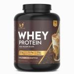 Nutriarc Whey Protein (Primary Source Whey Isolate) - 24g Protein, 5.5g BCAAs, 11g EAAs and 4.3g Glutamine, 2.27 KG (71 Servings) Colombian Coffee