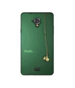 Casotec Music Design Printed Silicon Soft TPU Back Case Cover for Swipe Elite 2 plus