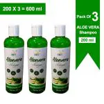 SBS Aloevera Shampoo - For Hair Loss Control & Healthy Hair Growth - 200ml (Pack Of 3)