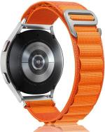 Artmu Orange Nylon Loop Smart Watch Strap For Noise Colorfit Vision, Noise Colorfit Active 22 Mm