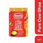 Novelty 1 Litre Pure Cow Ghee | Immunity Booster & Better Digestion | Desi Ghee with Rich Aroma (Pack of 1)