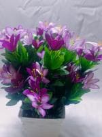 Ramesh Sai SRI SAINATH Enterprises Purple Colour Lilly Flower VASE. Height 12IN Width 4IN