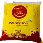 Deep Baati Premium Non Edible 500ml Pouch Pack Pooja Ghee - Puja Deepam Oil (Ghee for Pooja) Puja Ghee for Diya or lamp and Wicks or Batti | Rich in Aroma - 500L Pouch Pack (Pack of 1)