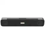 Woos Bluetooh Speakers for Smartphones, Bluetooth Soundbar with 3.5mm Aux-in Connection, USB Port Speakers for Desktop Monitor, PC, Laptops, Phones, Tablets, Xbox, Mac (Black))