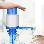 KN ENTERPRISE Plastic Aqua Drinking Manual Hand Press Water Dispenser Pump for Bisleri Barrel Mineral Bottle Jerry Cans Water Pump (20L -25L - White & Blue)