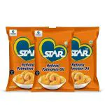 Star555 Refined Palm Oil 1 L | Delicious & Tasty Cooking Oil For a Healthy Life - Pack of 3