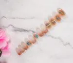 Gleevia Acrylic Multicolor Pre-Designed Reusable Fake Nails With Glue, Pusher And Filer - Presson228