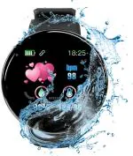ENMORA Id118 Plus Bluetooth Smart Fitness Band Watch With Heart Rate Smartwatch J64 With Black Strap